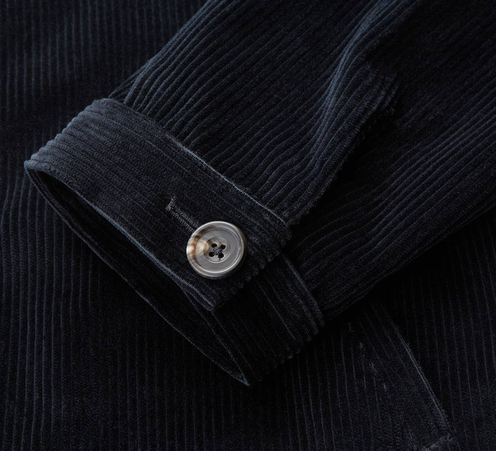 Navy Cord Albi Harrington Jacket