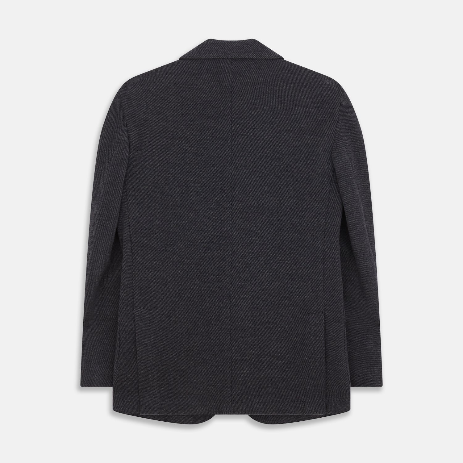 Navy Cashmere Blend Henley Blazer