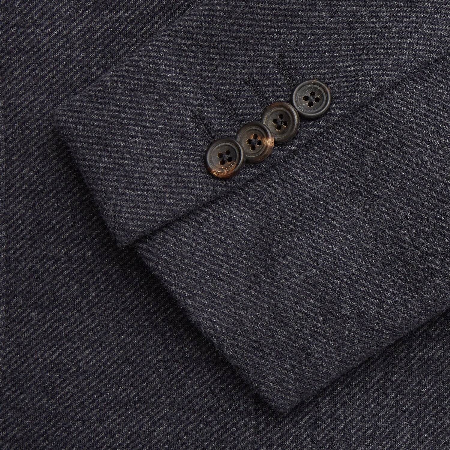 Navy Cashmere Blend Henley Blazer