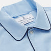 Light Blue Piped Cotton Nightshirt