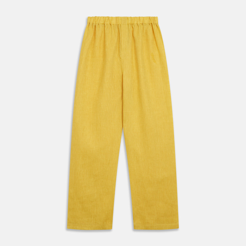Ochre Linen Modern Pyjama Set