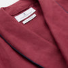 Burgundy Linen Piped Gown