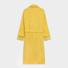 Ochre Linen Piped Gown
