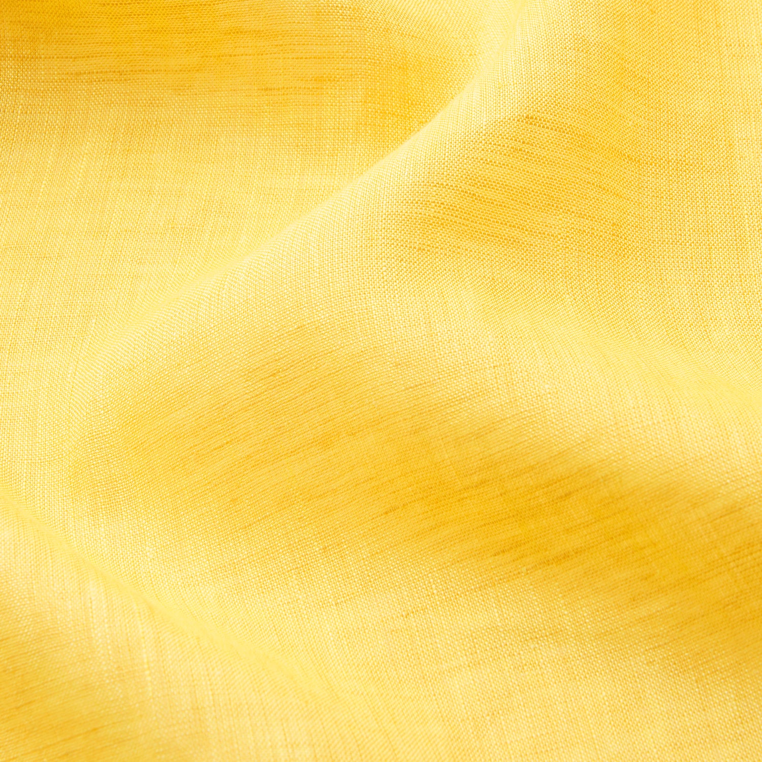 Ochre Linen Piped Gown