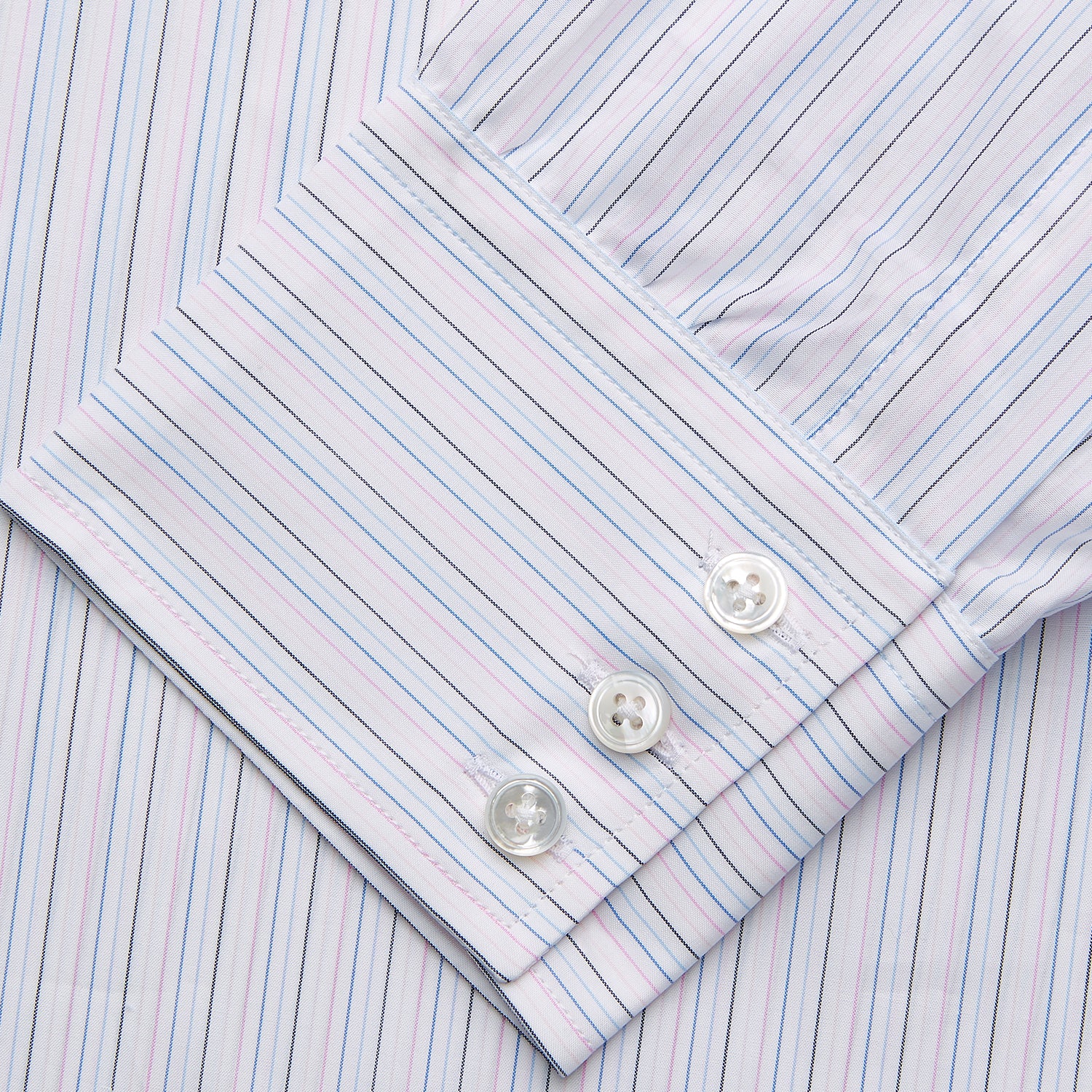 Blue Multi Stripe Regular Fit Mayfair Shirt