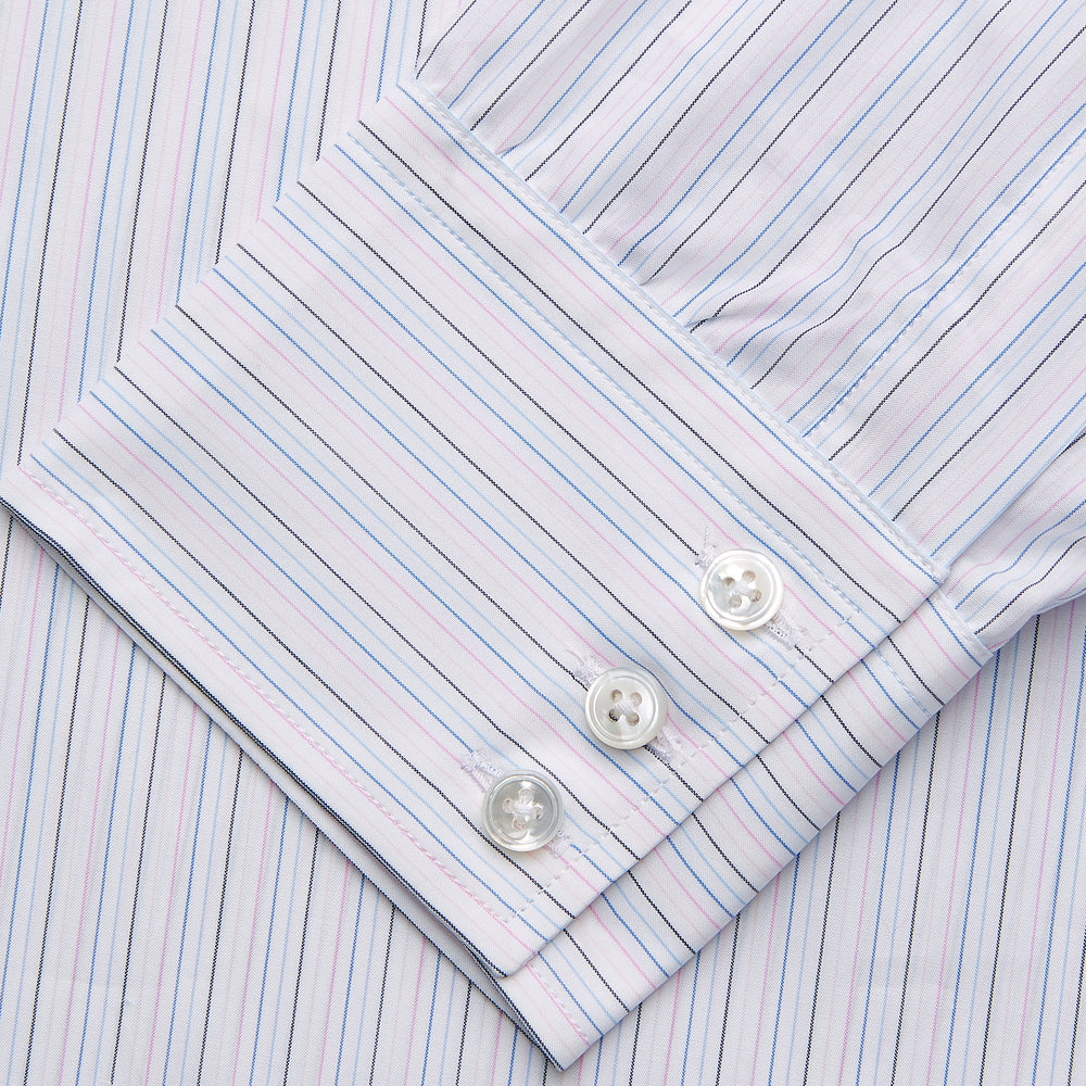 Blue Multi Stripe Regular Fit Mayfair Shirt