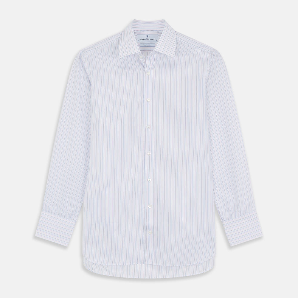 Blue Multi Stripe Regular Fit Mayfair Shirt