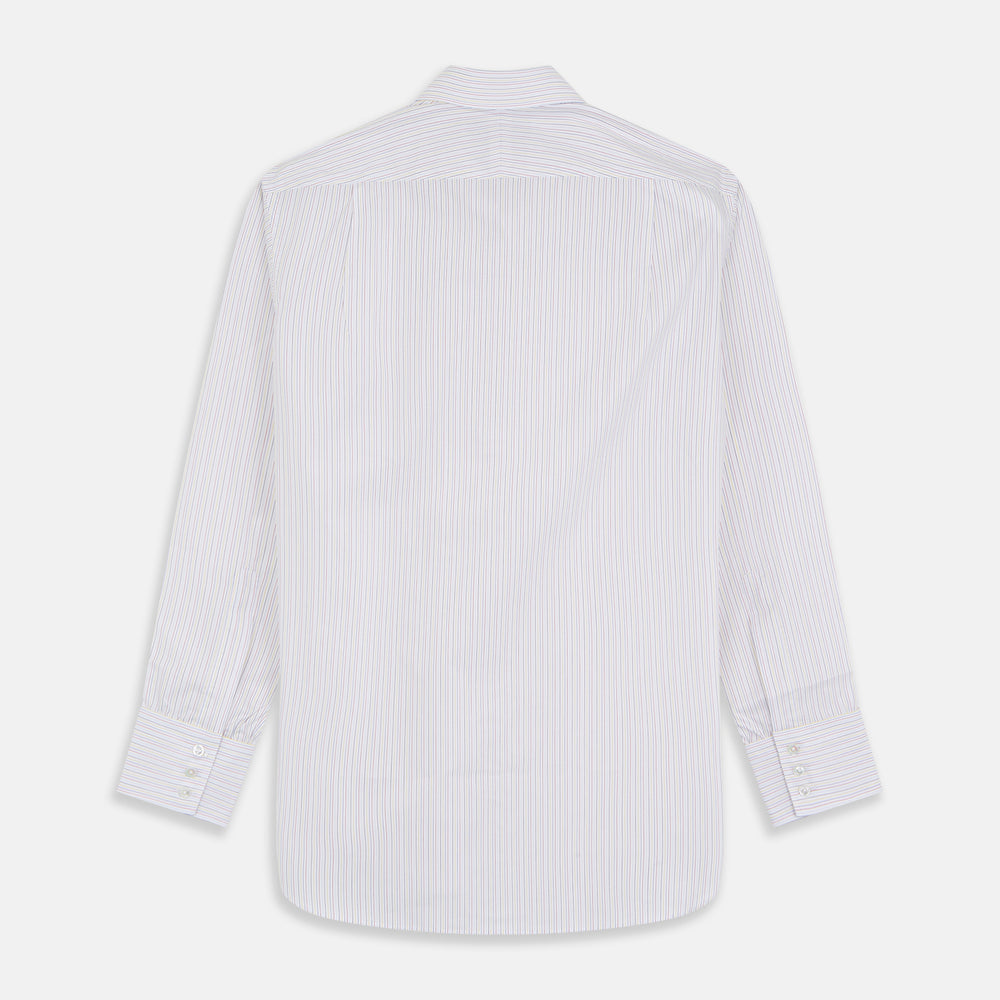 Red Multi Stripe Regular Fit Mayfair Shirt