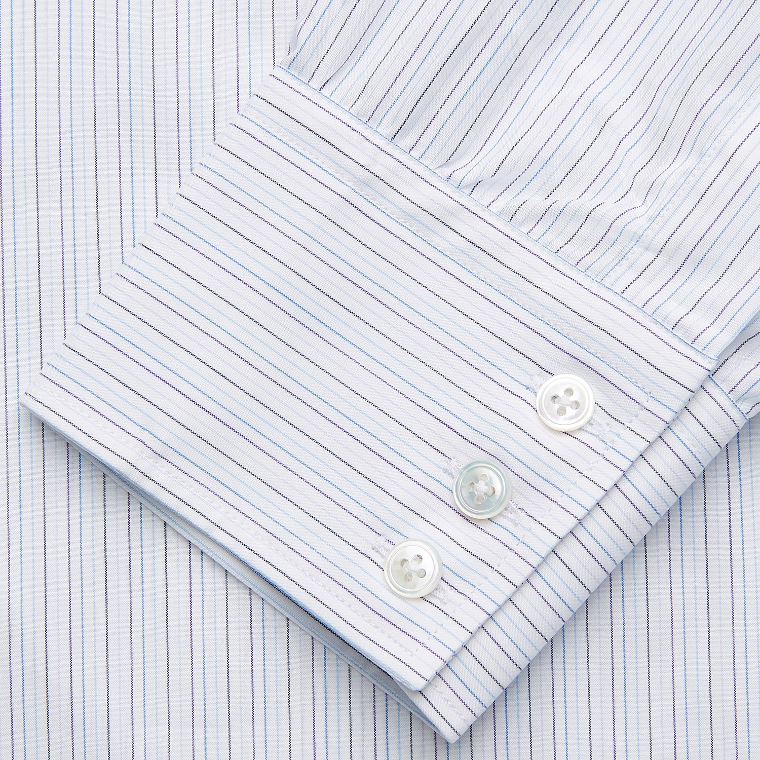 Purple Multi Stripe Regular Fit Mayfair Shirt