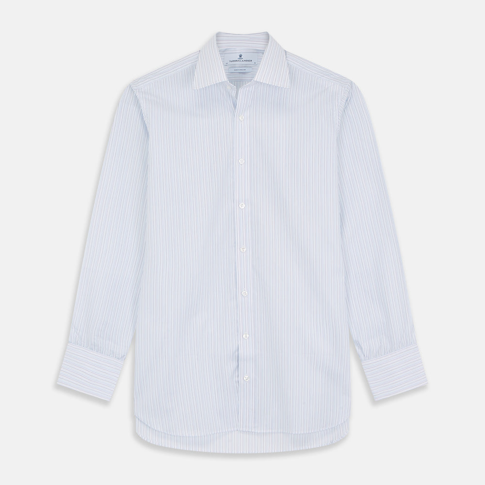 Purple Multi Stripe Regular Fit Mayfair Shirt