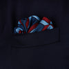 Red Multi Crosses Double-Faced Silk Pocket Square