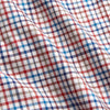 Burgundy Multi Check Cotton Kimono Gown