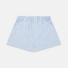 Pale Blue Multi Check Cotton Godfrey Boxer Shorts