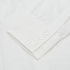 Plain White Regular Fit Cotton Shirt with Round Collar and 3-Button Cuffs