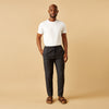Navy Tailored Pinstriped Drawstring Trousers