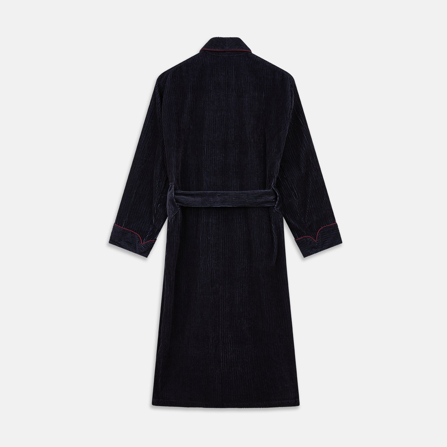Navy Linen & Cotton Cord Gown