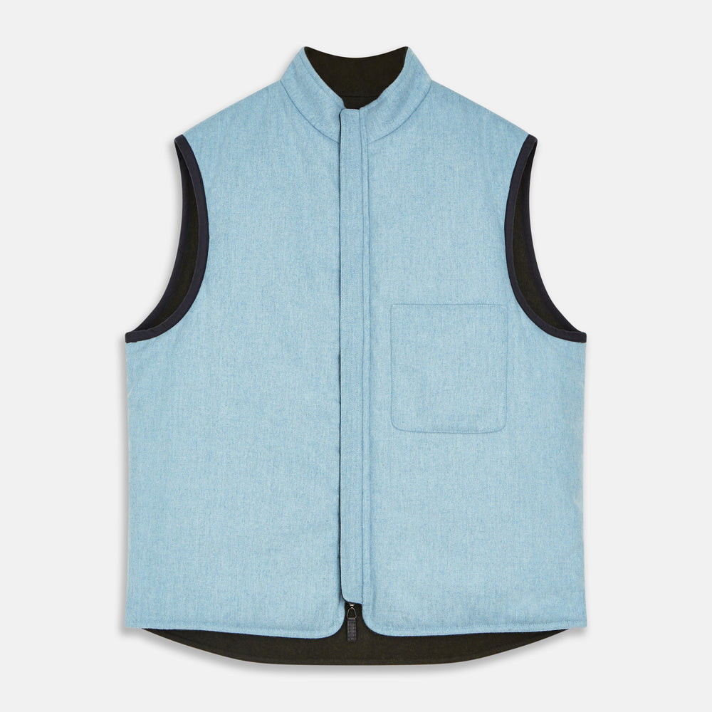 Dark Green Anderson Reversible Gilet