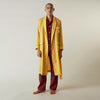 Ochre Linen Piped Gown