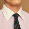 Burgundy & Navy Multi Stripe Silk Tie