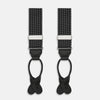 Black & White Small Spot Adjustable Silk Braces
