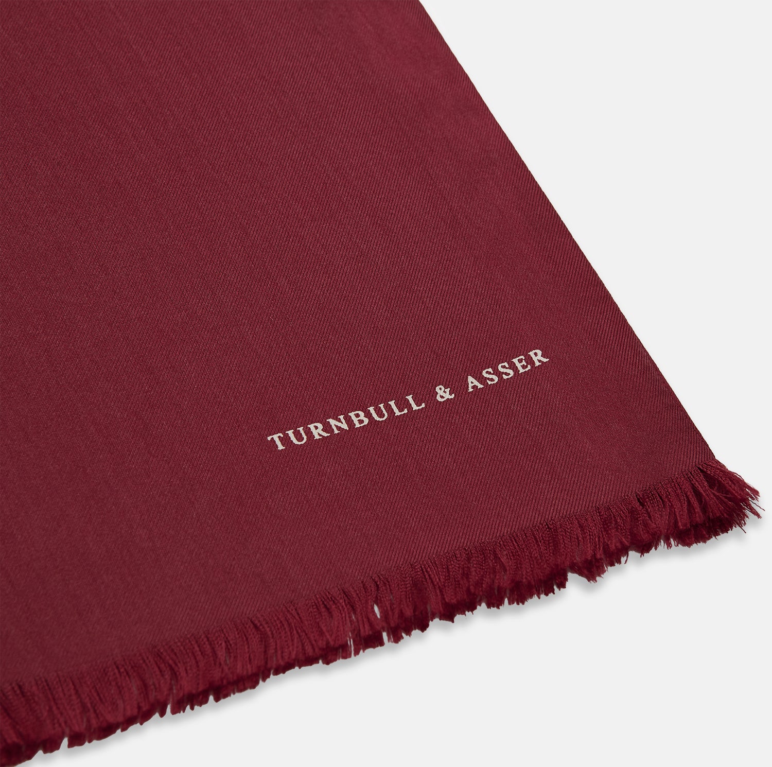 Plain Wine Silk Scarf