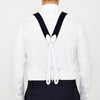 Navy Adjustable Felt Braces
