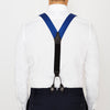 Royal Blue Small Spot Adjustable Silk Braces