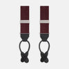 Burgundy Small Spot Adjustable Silk Braces