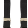 Black Herringbone Adjustable Silk Braces