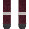 Burgundy Paisley Adjustable Silk Braces