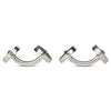Reversible Sterling Silver Mother-of-Pearl Button Cufflinks