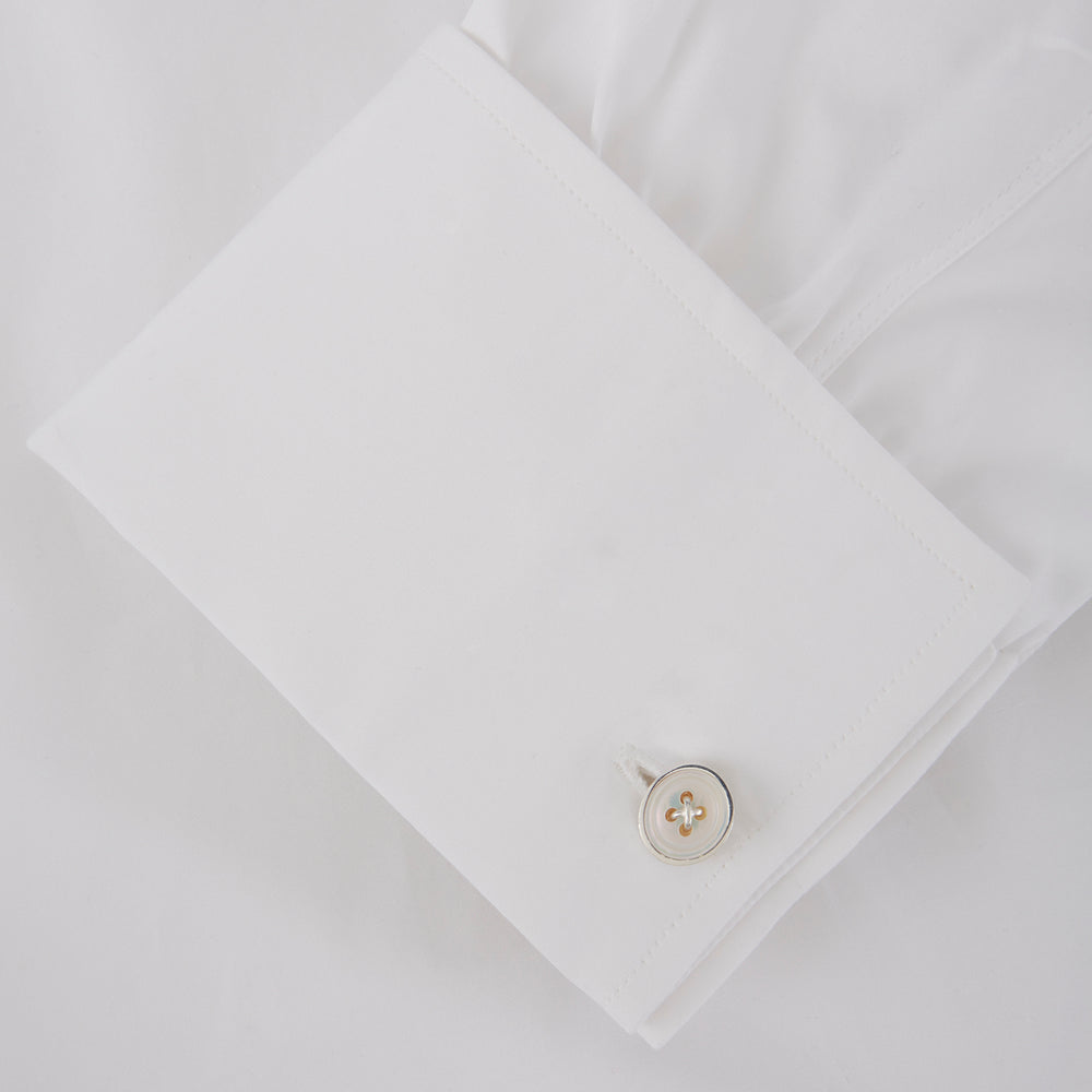 Reversible Sterling Silver Mother-of-Pearl Button Cufflinks