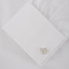 Reversible Sterling Silver Mother-of-Pearl Button Cufflinks