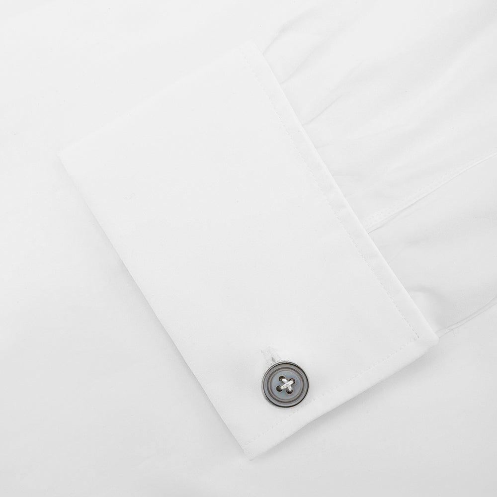 Smoke Sterling Silver Mother-of-Pearl Button Cufflinks