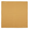 Gold and White Piped Silk Pocket Square