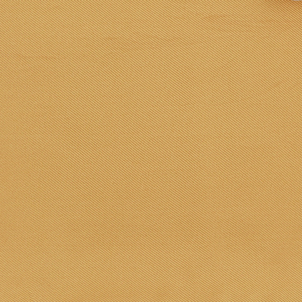 Gold and White Piped Silk Pocket Square