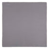 Grey and White Piped Silk Pocket Square