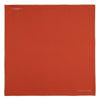 Dark Orange and White Piped Silk Pocket Square