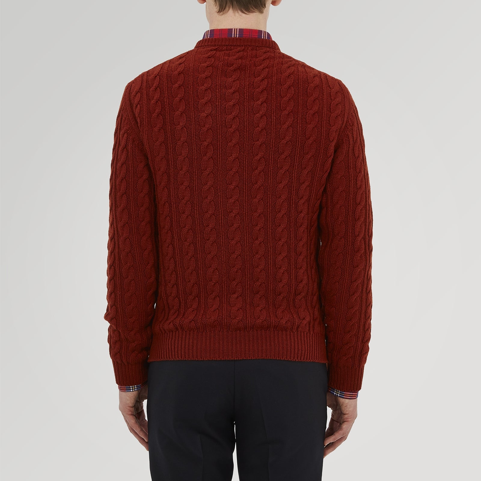 Harissa Crew Neck Cable Knit Cashmere Jumper