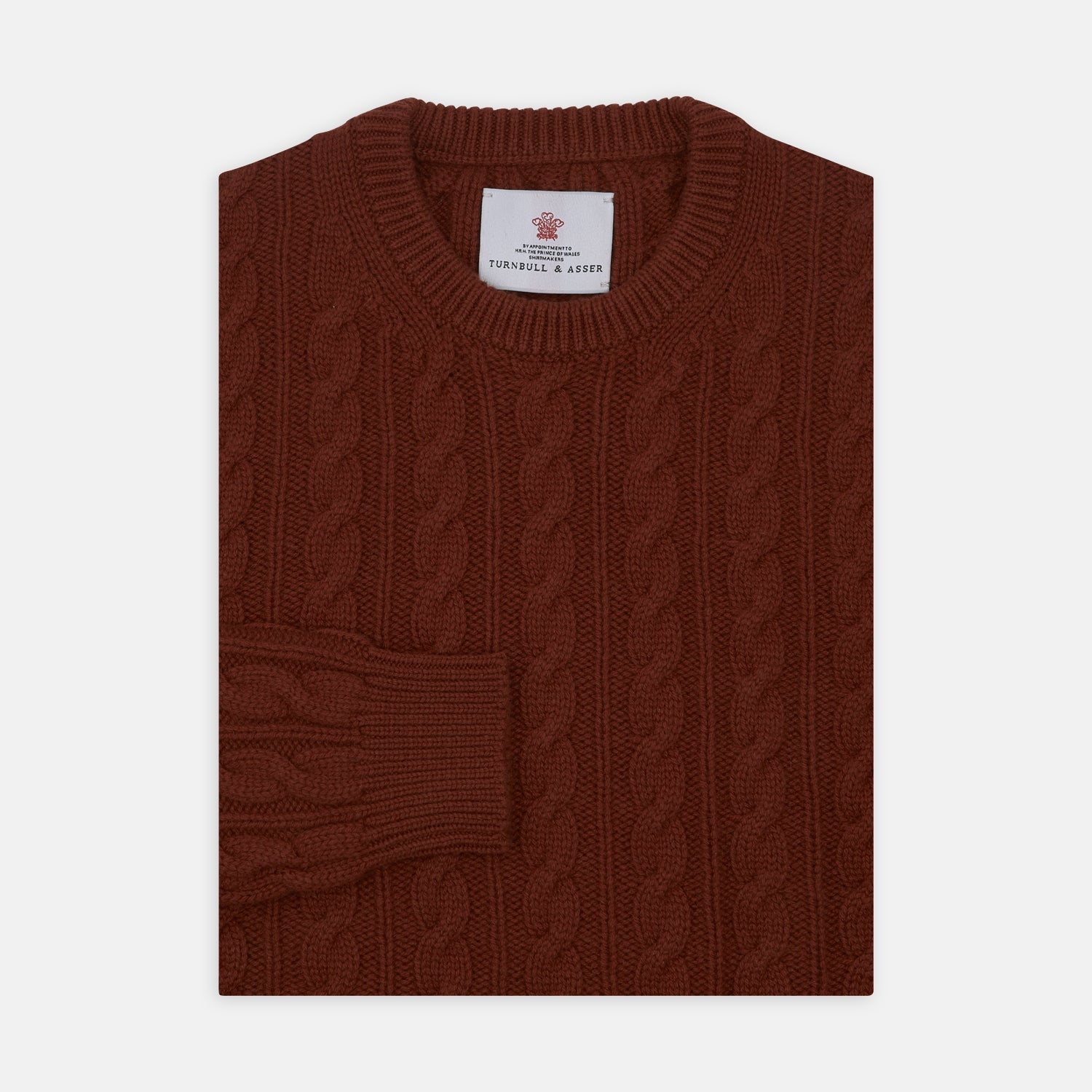 Harissa Crew Neck Cable Knit Cashmere Jumper