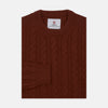 Harissa Crew Neck Cable Knit Cashmere Jumper