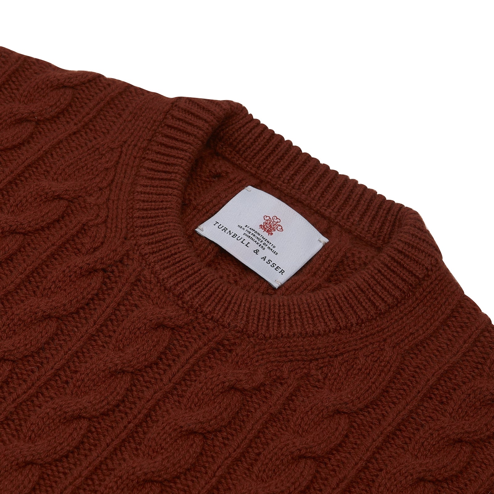 Harissa Crew Neck Cable Knit Cashmere Jumper