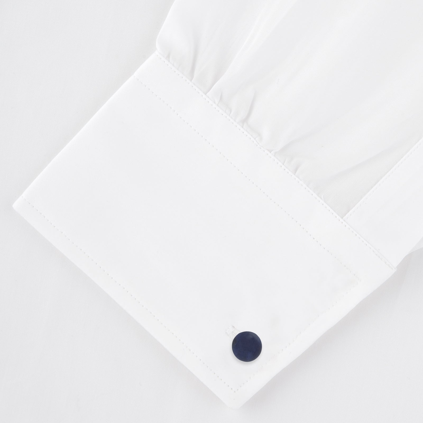 Reversible Navy and White Bulb Sterling Silver Cufflinks