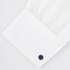 Reversible Navy and White Bulb Sterling Silver Cufflinks