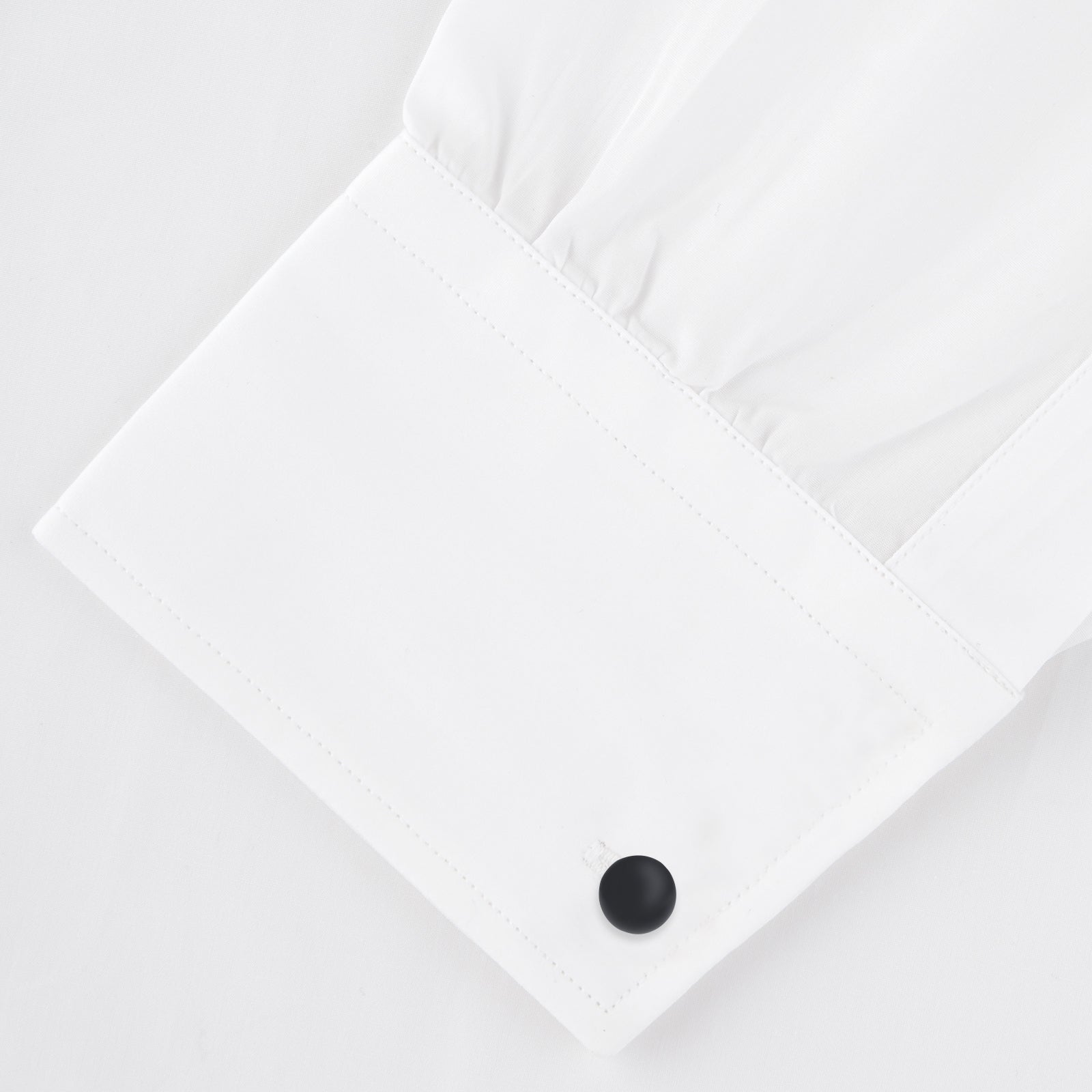 Reversible Onyx and Mother-of-Pearl Bulb Sterling Silver Cufflinks
