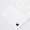 Reversible Onyx and Mother-of-Pearl Bulb Sterling Silver Cufflinks