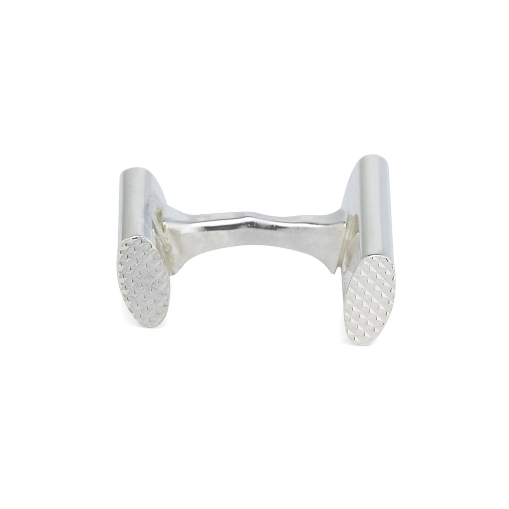 STERLING SILVER HANDLEBAR CUFFLINKS