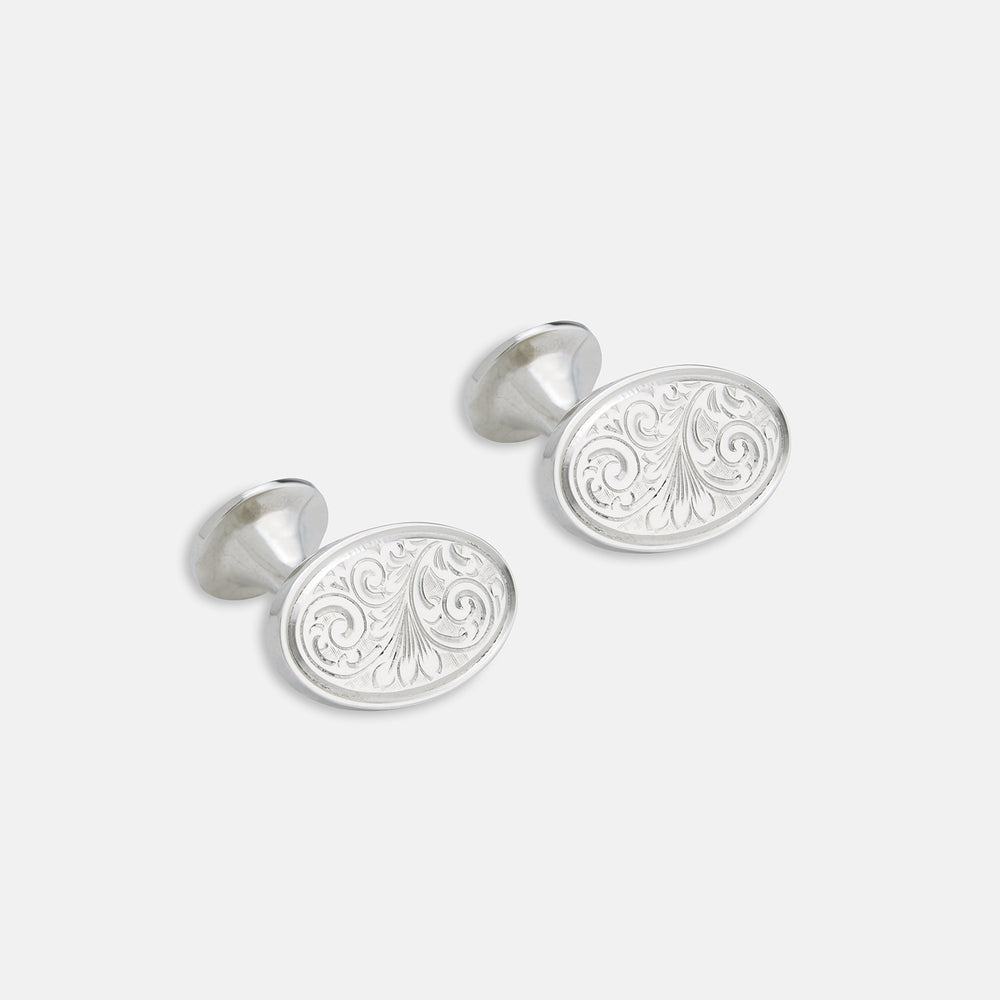 STERLING SILVER ART CUFFLINKS
