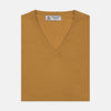 Sunflower Yellow V-Neck Cashmere Slipover