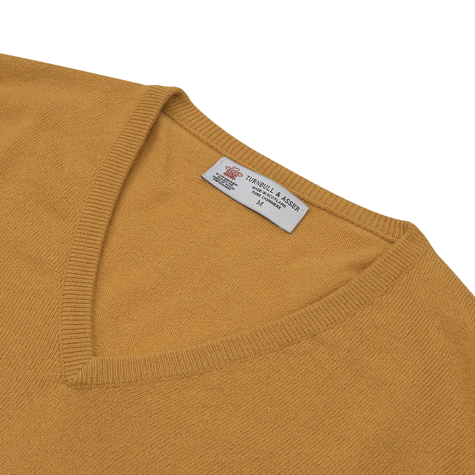 Sunflower Yellow V-Neck Cashmere Slipover